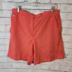 Lizgolf Coral Golf Shorts By Liz Claiborne Sz 14